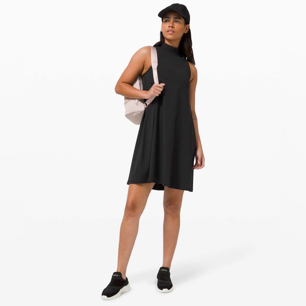 Lululemon All Aligned A-line Dress, black, size 6